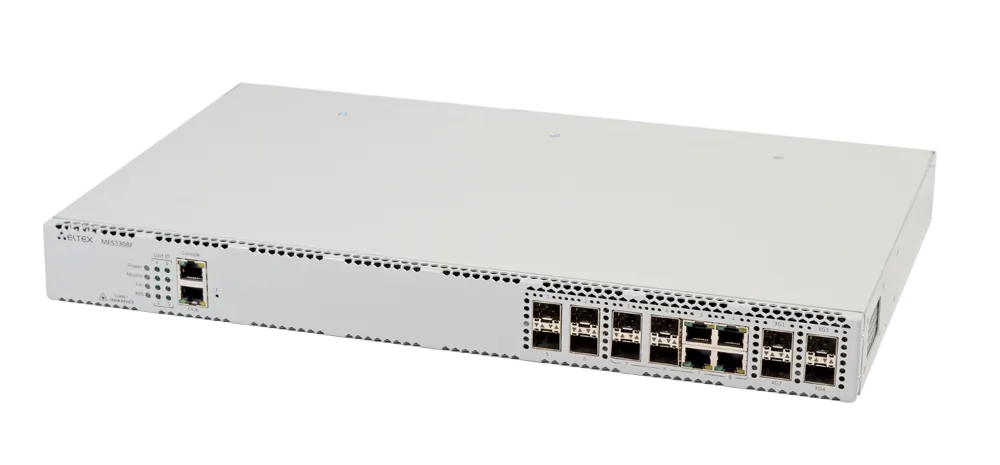 Ethernet-коммутатор MES3308F, 4x1G SFP + 4xCombo + 4x10G SFP+, L3, dual PSU