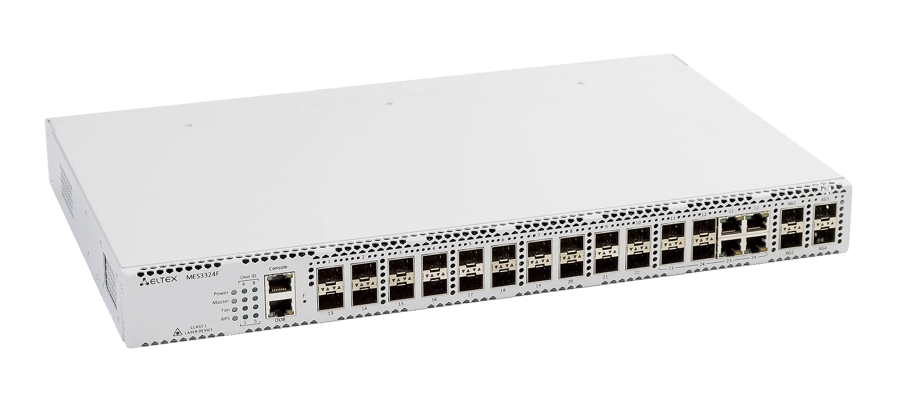 Ethernet-коммутатор MES3324F, 20x1G SFP + 4xCombo + 4x10G SFP+, L3, dual PSU