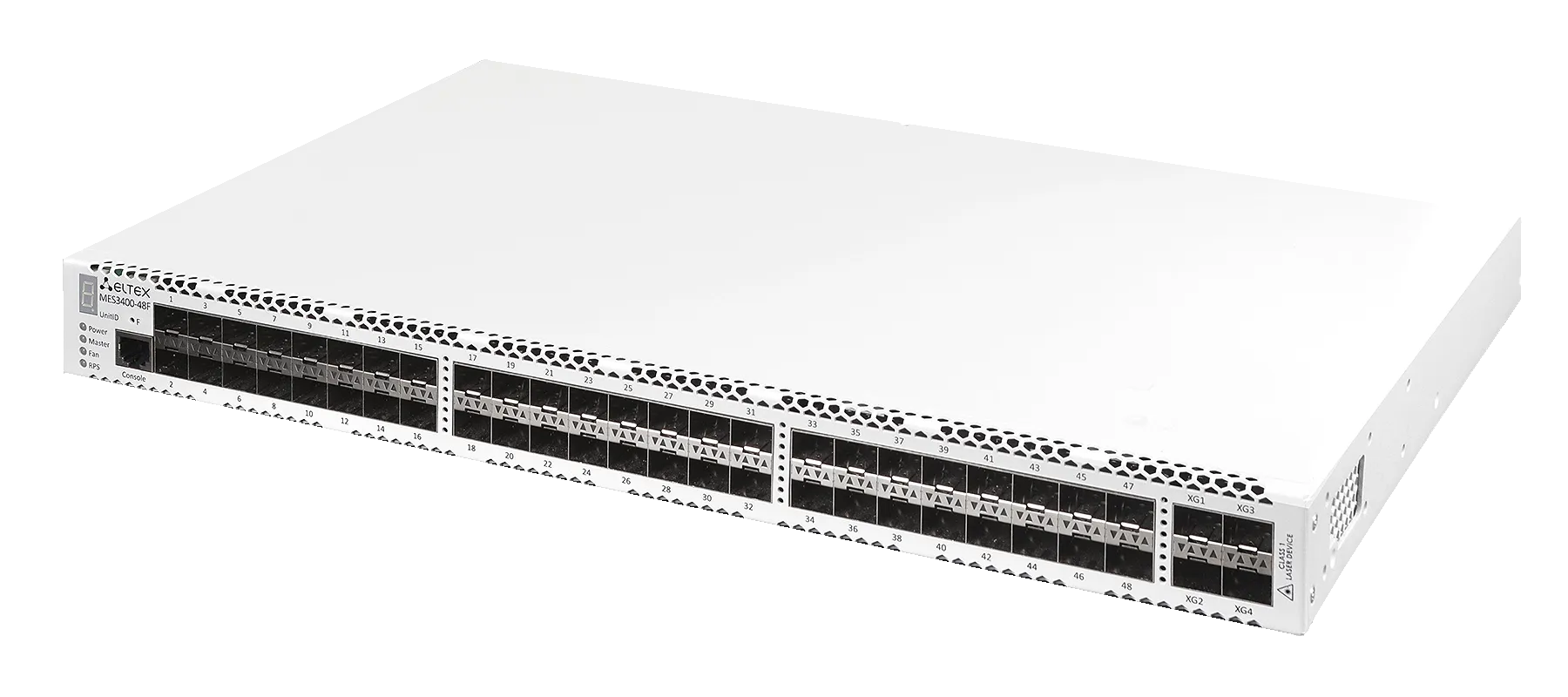 Ethernet-коммутатор MES3400-48F, 48x1G SFP + 4x10G SFP+, L3, dual PSU