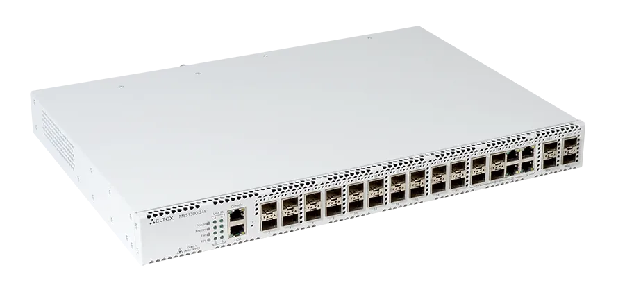 Ethernet-коммутатор MES3300-24F, 20x1G SFP + 4xCombo + 4x10G SFP+, L3, dual PSU