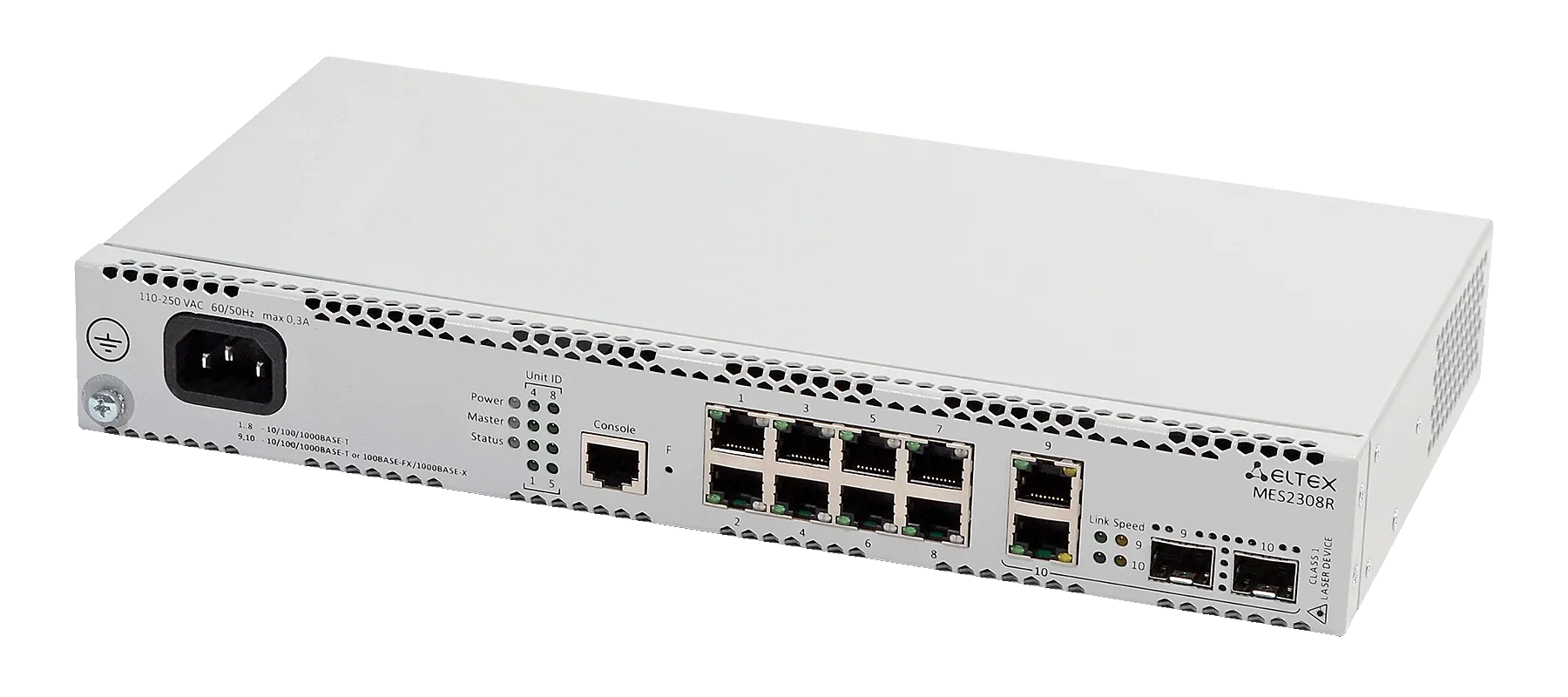 Ethernet-коммутатор MES2300-24_DC, 24x1G RJ45 + 4x10G SFP+, L3, 48V DC