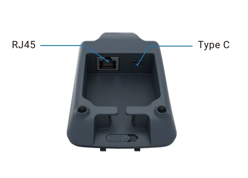 Дополнительная крышка к батарее для F20 с доп.отсеком, Type-C*1, RJ45*1 - 8 pin