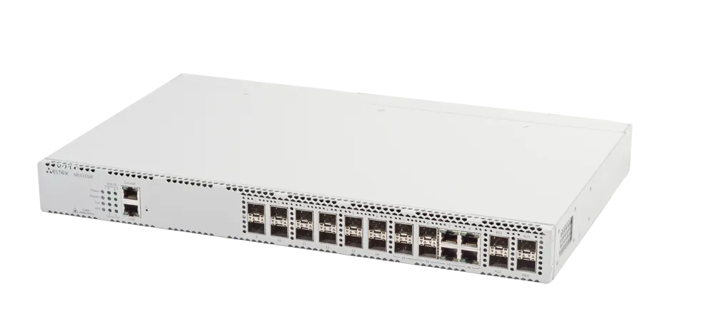 Ethernet-коммутатор MES3316F, 12x1G SFP + 4xCombo + 4x10G SFP+, L3, dual PSU