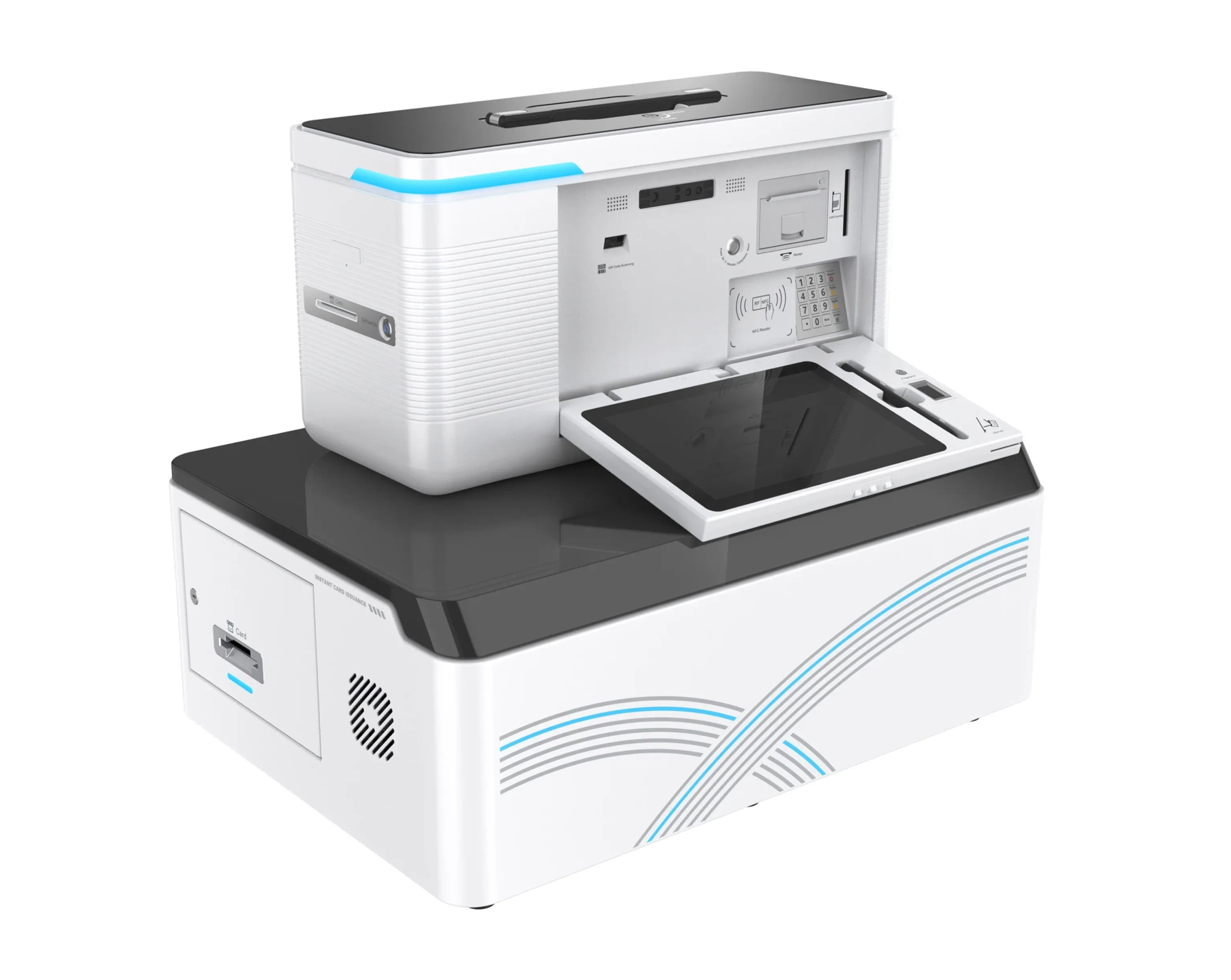 Портативный настольный терминал для мгновенного выпуска карт T-301-P213