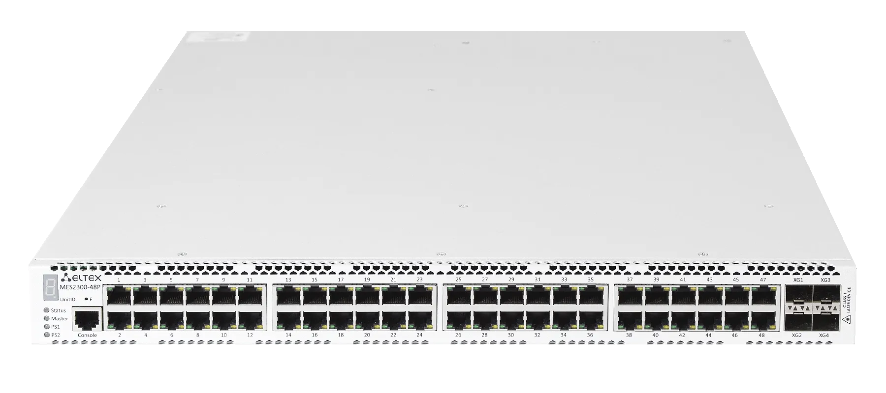 Ethernet-коммутатор MES2300B-48, 48x1G RJ45 + 4x10G SFP+, L3, 220V AC/12V DC