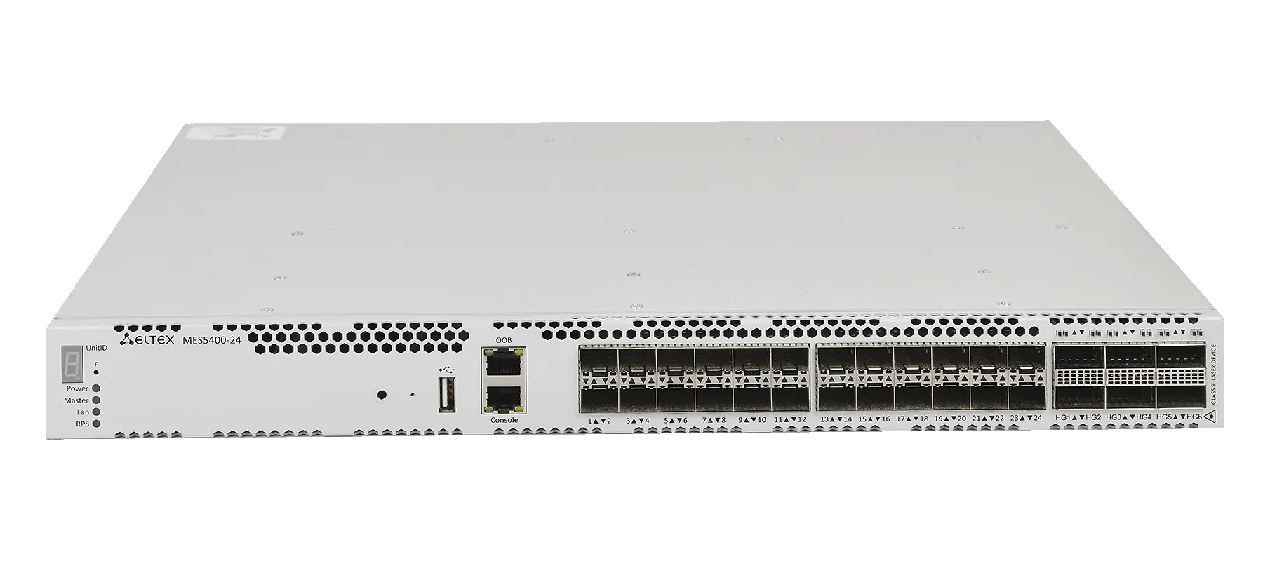 Ethernet-коммутатор MES5400-24, 24x1G/10G SFP+ + 6x40G/100G QSFP+, L3, dual PSU